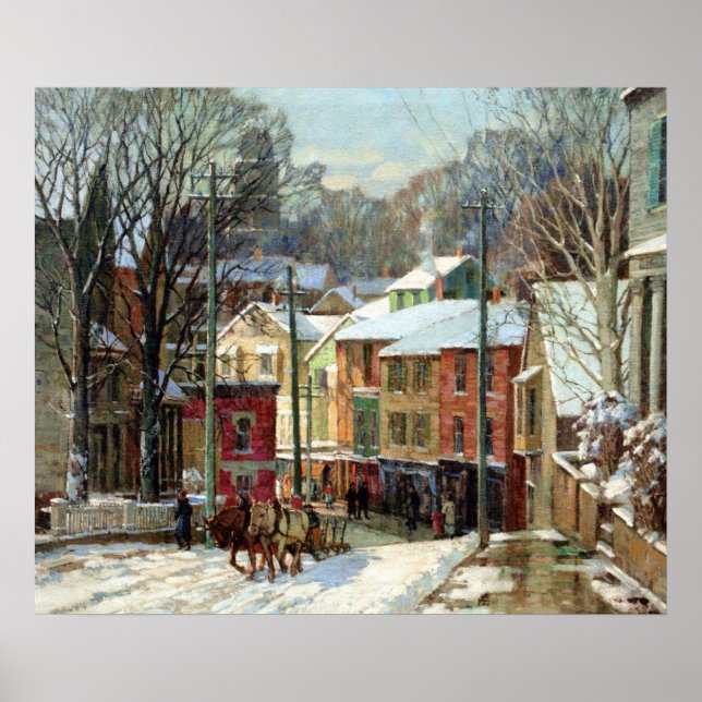 Affiche Mulhaupt - L'hiver à Gloucester (Devant)