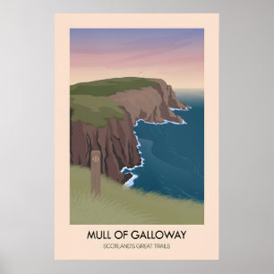 Affiche Mull of Galloway Écosse Les Sentiers de Grande Ran