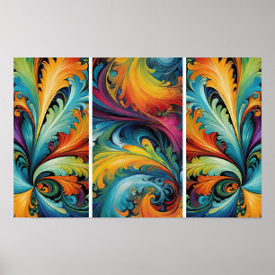 Affiche Multi-Abstrait