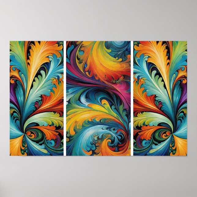 Affiche Multi-Abstrait (Devant)