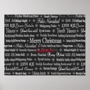 Affiche Multi-language Merry Christmas Thunder_Cove