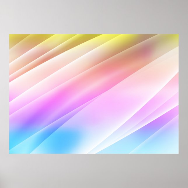 Affiche Multicolor léger, Couvercle arc-en-ciel avec longu (Devant)