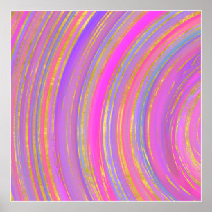 Affiche Multicolore et or