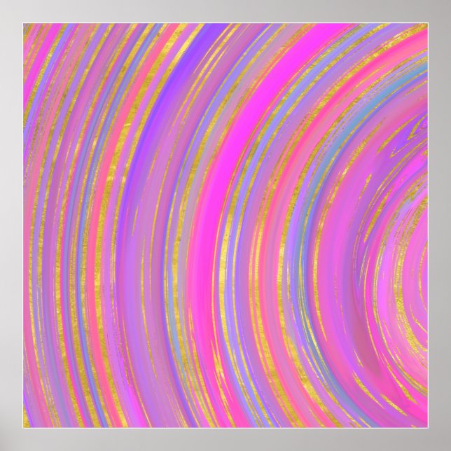 Affiche Multicolore et or (Devant)