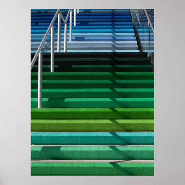 Affiche Multicolored stairs (Devant)