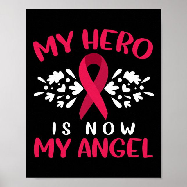 Affiche Multiple Myeloma Awareness My Hero Is Now My Angel (Devant)