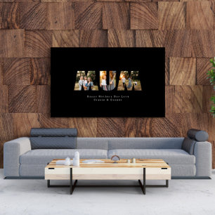 Affiche Mum 3 photo moderne élégante noire mère jour