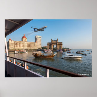Affiche Mumbai la majestueuse : la Porte de l'Inde & le Ta