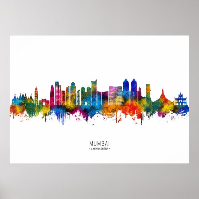 Affiche Mumbai Maharashtra Skyline (Devant)