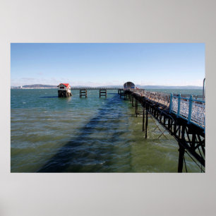 Affiche Mumbles jetées et stations de sauvetage, Swansea