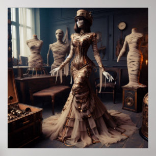 Affiche Mummy Queen Steampunk victorien gothique