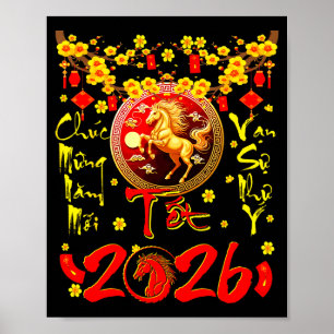 Affiche Mung Nam Moi Tet 2026 Nouvel An lunaire vietnamien