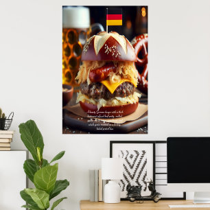 Affiche Munich Munchies : Brat Burger Bonanza 24x36