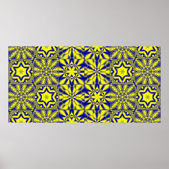 Affiche Mur 3D Décor carrelage, mosaïque ancienne dans le  (Devant)