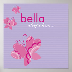 Affiche MUR ART :: papillon flutterby 3
