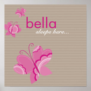 Affiche MUR ART :: papillon flutterby 5