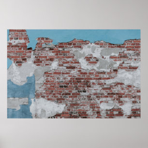 Affiche Mur Brown en brique