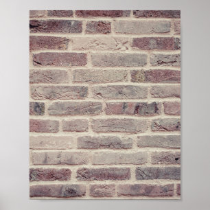 Affiche Mur Brown en briques