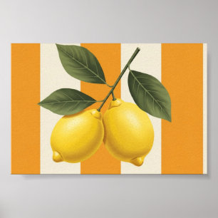 Affiche Mur citron