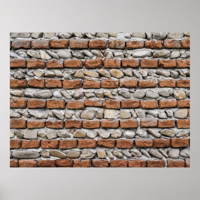 Affiche mur de briques Brown (Devant)