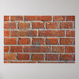 Affiche Mur de briques maçonnerie de briques