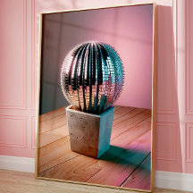 Mur de cactus futuriste, Mur de boule disco