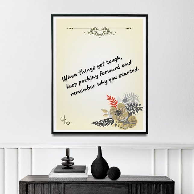 Affiche Mur de développement personnel, Citations de succè (Créateur téléchargé)