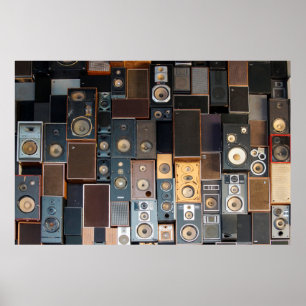 Affiche Mur de haut-parleurs