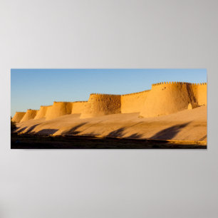 Affiche Mur de la ville de Khiva - Ouzbékistan