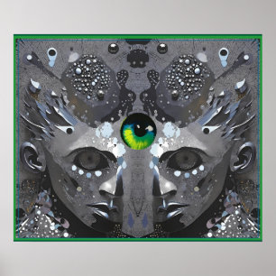 Affiche Mur de pierre astral - Art de Ken Gage