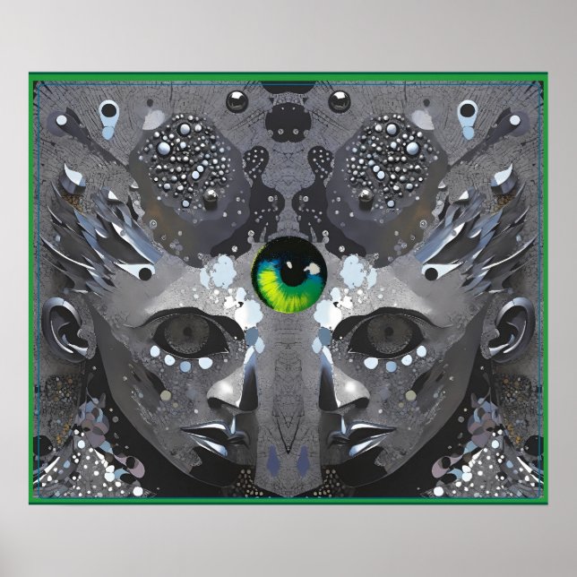 Affiche Mur de pierre astral - Art de Ken Gage (Devant)