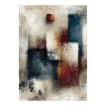Mur de pin Wabi-Sabi Moderne Japonais Abstrait 
