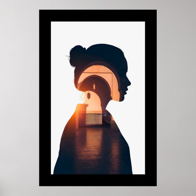 Affiche Mur de porte marocain Abstrait (Devant)