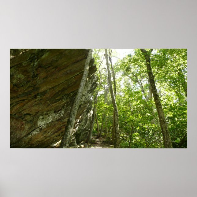 Affiche Mur de roche Frazier dans le parc national de Shen (Devant)