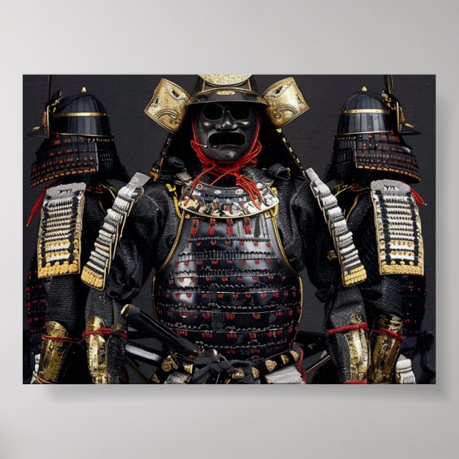 Affiche Mur d'impression numérique Samurai armor Carte Pos (Devant)