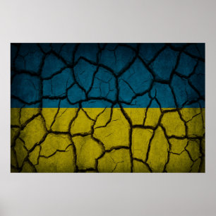 Affiche Mur du drapeau ukrainien