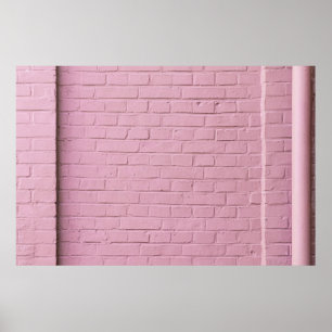 AFFICHE MUR EN BÉTON ROSE