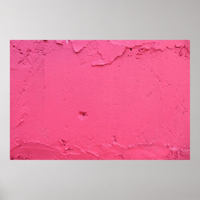 AFFICHE MUR EN BÉTON ROSE EN JOURNÉE (Devant)