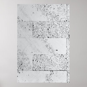 Affiche Mur en briques blanches