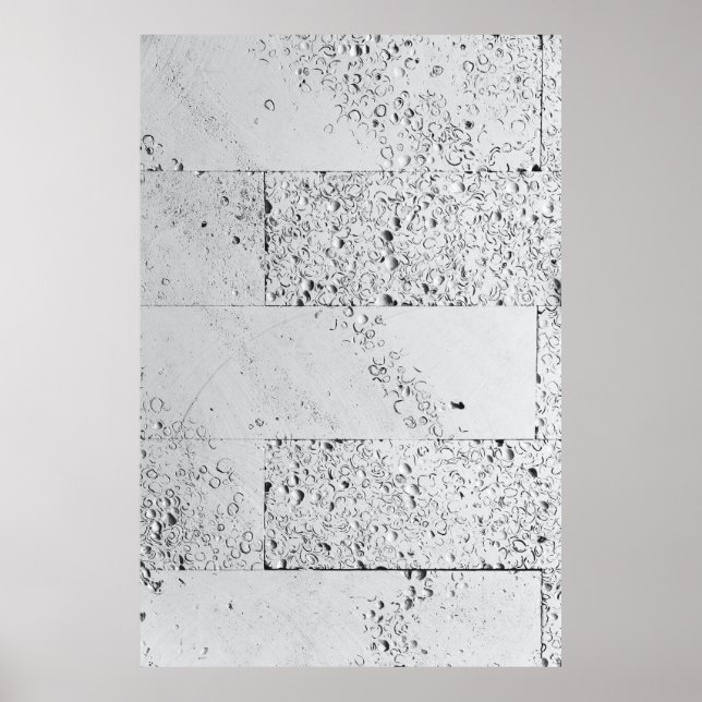 Affiche Mur en briques blanches (Devant)