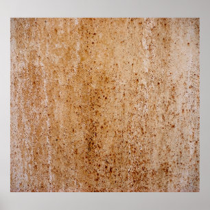 Affiche Mur en fer rouillé, détail de texture.