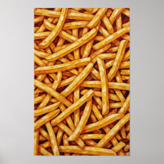Affiche Mur. frites françaises.