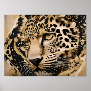 Affiche Mur Léopard Majestic - Élégance sauvage