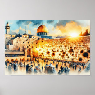 Affiche Mur occidental de Jérusalem