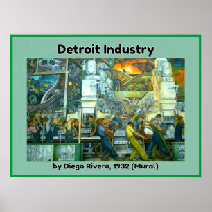 Affiche Mural de l'industrie de Détroit