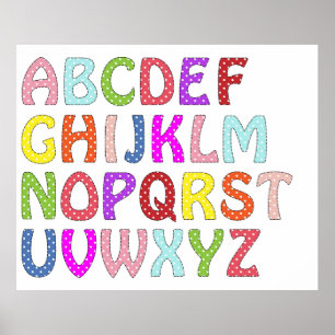 Affiche murale ALPHABET