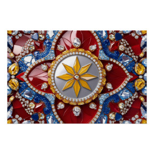 Affiche murale avec design de couleurs colombienne