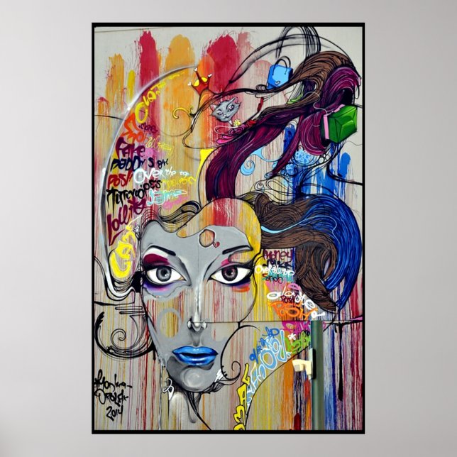 Affiche murale de la femme (Devant)