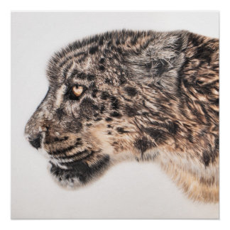 Affiche murale du léopard des neiges