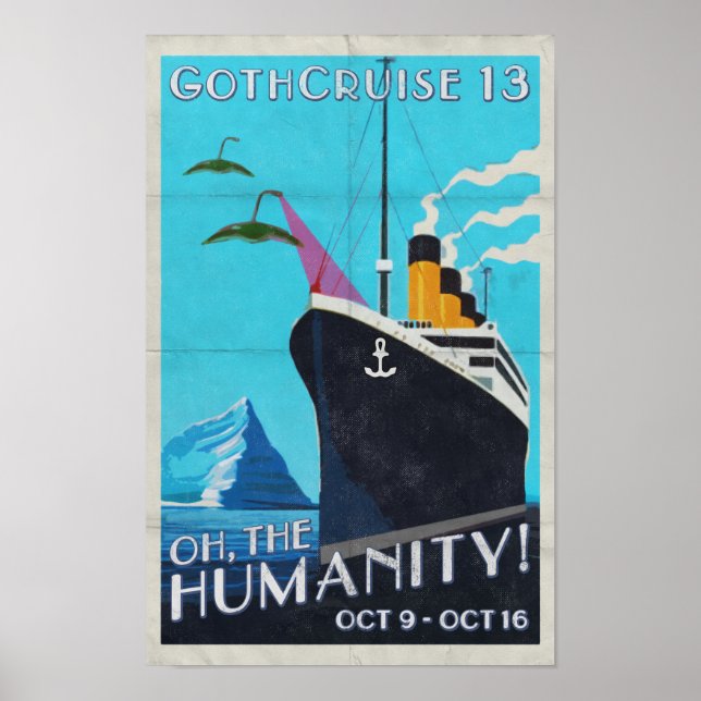 Affiche murale GothCruise 13 : Oh The Humanity (Devant)